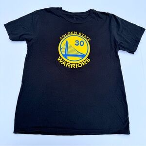 Golden State Warriors Stephen Curry Black NBA Youth Short Sleeve T-shirt Size XL